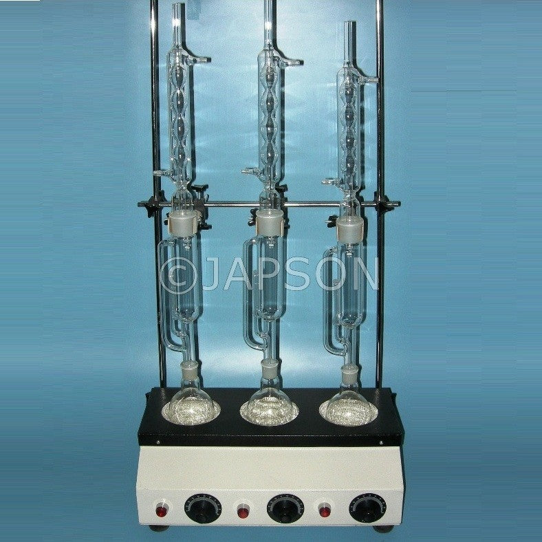 Soxhlet Extraction Apparatus Heating Unit With Glass Parts Soxhlet Extraction Apparatus Heating Unit With Glass Parts